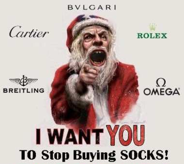 I want you to stop buying socks!